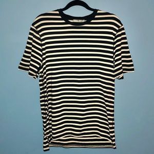 Vince off-white stripe jersey tee